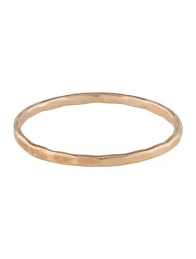 Pre-owned Catbird 14k Classic Hammered Ring In Multi