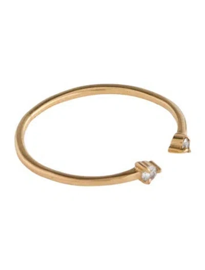 Pre-owned Catbird 14k Diamond Cocktail Ring In Multi