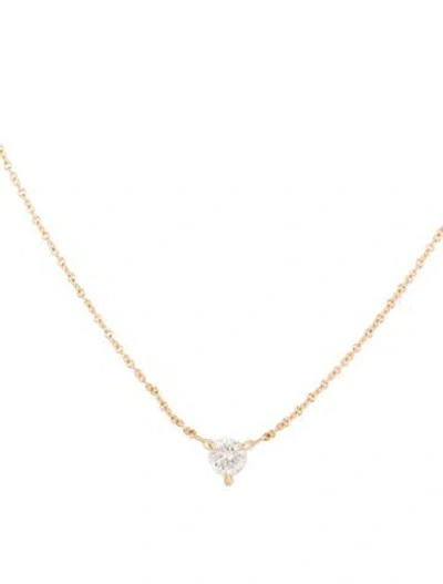 Pre-owned Catbird 14k Diamond Fizz Necklace, 15.5" In Gold