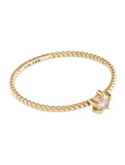 Pre-owned Catbird 14k Diamond Little Star Ring In Multi