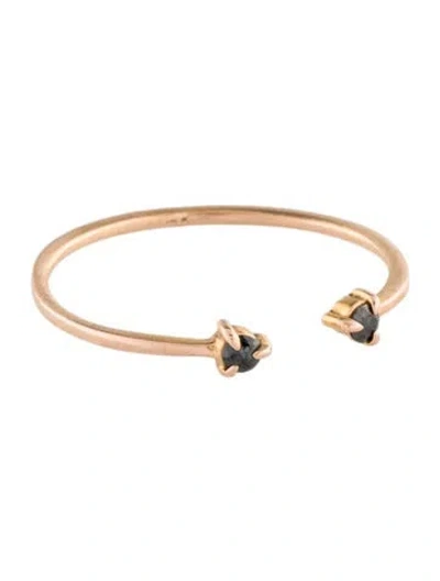 Pre-owned Catbird 14k Diamond Open Ring In Multi