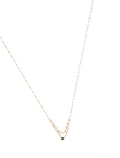 Pre-owned Catbird 14k Diamond Pendant Necklace, 18" In Multi