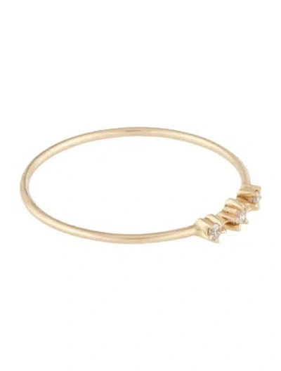 Pre-owned Catbird 14k Diamond Snippet Ring In Multi