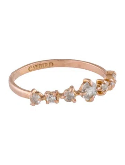 Pre-owned Catbird 14k Diamond Snow Queen Ring In Multi