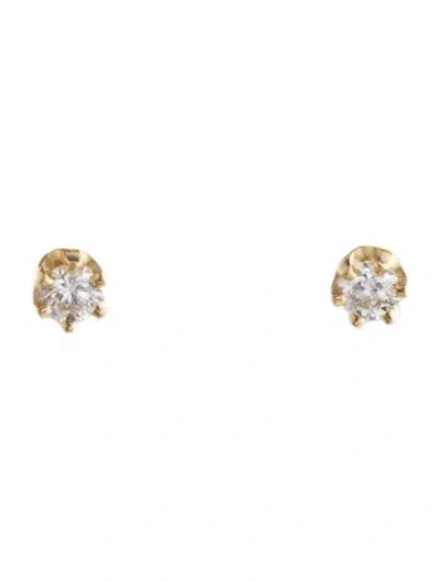 Pre-owned Catbird 14k Diamond Stud Earrings In Multi