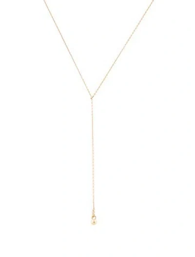 Pre-owned Catbird 14k Greco Lariat Necklace, 19.5" In Multi