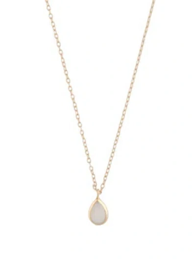 Pre-owned Catbird 14k Opal Pendant Necklace, 15" In Multi