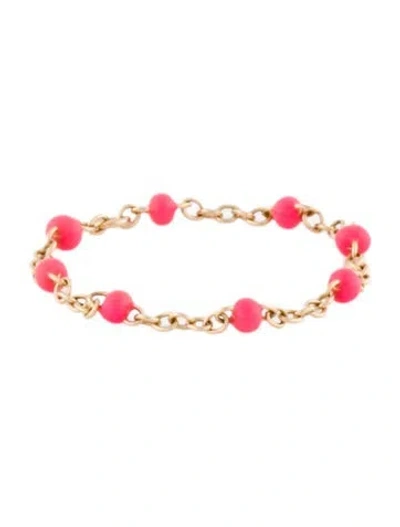 Pre-owned Catbird 14k Resin Candy Chain Ring In Red