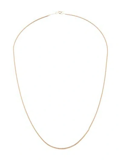 Pre-owned Catbird 14k Swimming Pool Chain Necklace, 17" In Multi