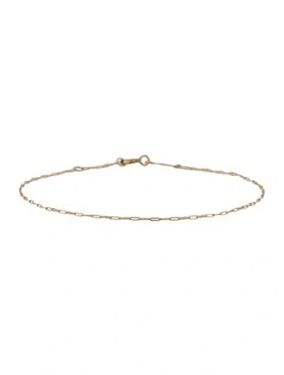 Pre-owned Catbird 14k Tinsel Link Bracelet, 7.5" In Multi