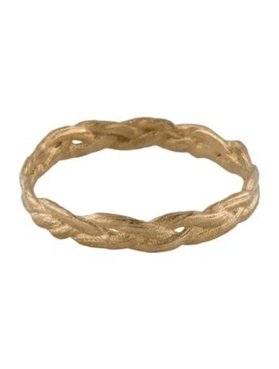 Pre-owned Catbird X Jenny Slate 14k Entwined Braided Ring In Multi
