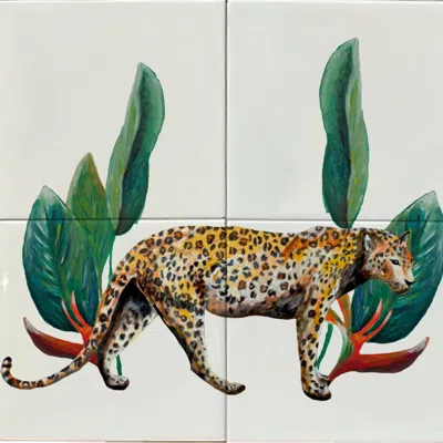 Catchii Tile Panel Panther In Animal Print