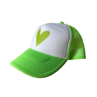 Catchii Women's Trucker Cap Light Green Heart