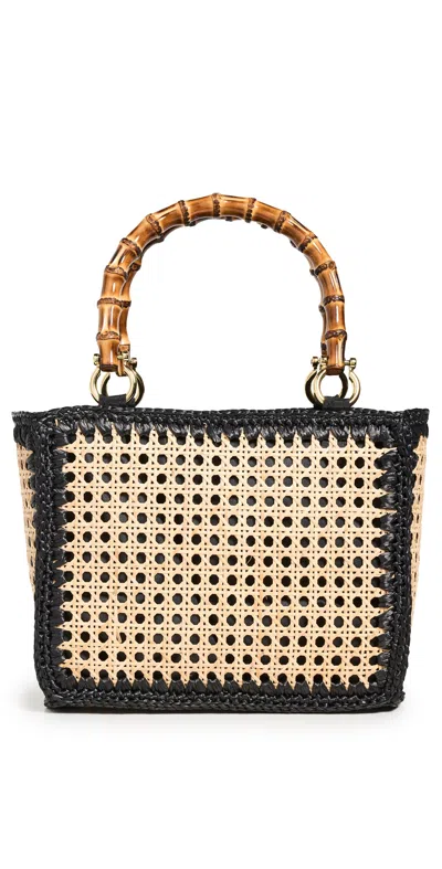 Caterina Bertini Natural Bag Nat/black 100