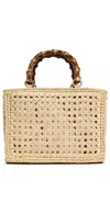 Caterina Bertini Woven Tote Nat 26 In Nat 26