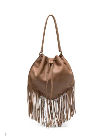 Caterina Lucchi Adelaide Fringe-trimmed Shoulder Bag In Brown