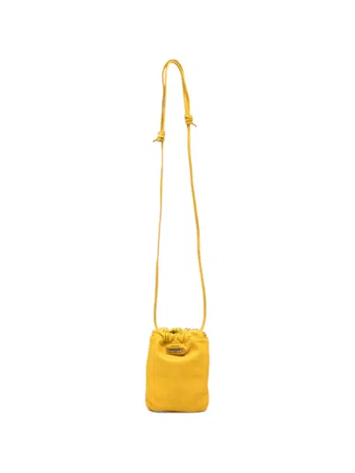 Caterina Lucchi Eva Leather Crossbody Bag In Yellow