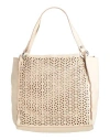 Caterina Lucchi Gold Anna Woman Handbag Beige Size - Leather In Sand