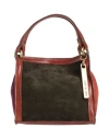 Caterina Lucchi Gold Anna Woman Handbag Dark Brown Size - Calfskin In Brown