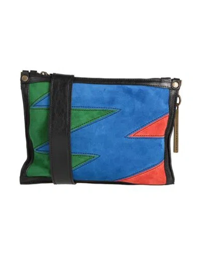 Caterina Lucchi Gold Beatrice Woman Cross-body Bag Blue Size - Calfskin