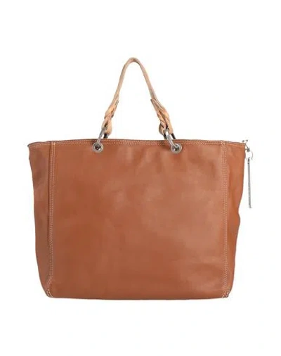 Caterina Lucchi Gold Giulia Woman Handbag Tan Size - Leather In Brown