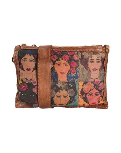 Caterina Lucchi Gold Woman Cross-body Bag Antique Rose Size - Calfskin, Cowhide In Pink