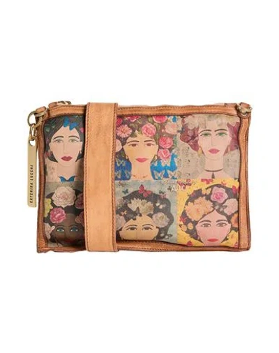 Caterina Lucchi Gold Woman Cross-body Bag Camel Size - Calfskin, Cowhide