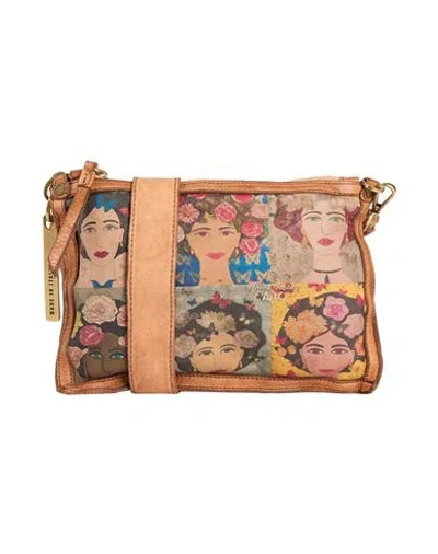 Caterina Lucchi Gold Woman Cross-body Bag Cream Size - Calfskin, Cowhide