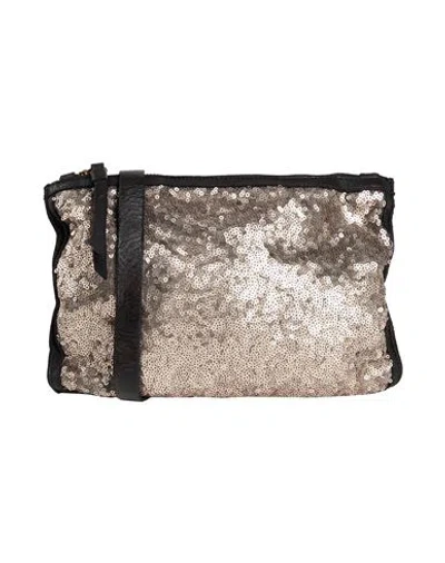 Caterina Lucchi Gold Woman Cross-body Bag Gold Size - Calfskin, Textile Fibers