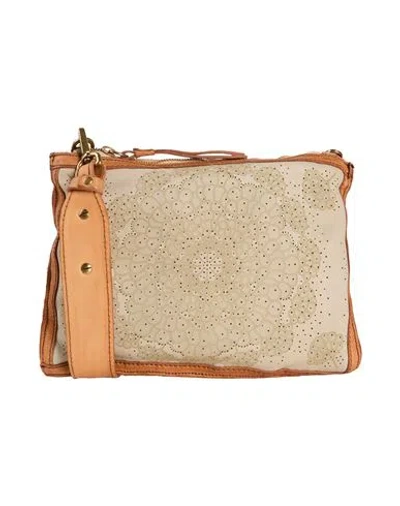 Caterina Lucchi Gold Woman Cross-body Bag Light Grey Size - Calfskin, Cowhide