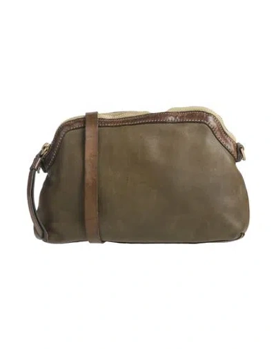 Caterina Lucchi Gold Woman Cross-body Bag Military Green Size - Calfskin In White