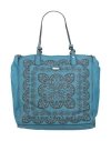 Caterina Lucchi Gold Woman Handbag Azure Size - Calfskin
