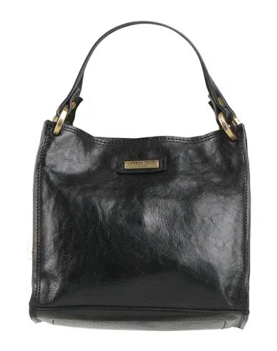 Caterina Lucchi Gold Woman Handbag Black Size - Calfskin, Cow Leather