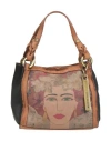 Caterina Lucchi Gold Woman Handbag Black Size - Calfskin, Cow Leather