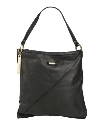 Caterina Lucchi Gold Woman Handbag Black Size - Cow Leather, Cowhide