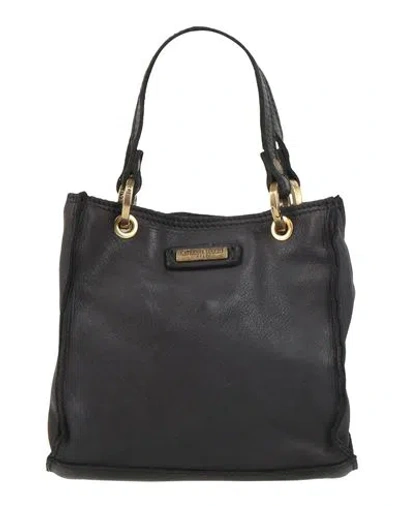 Caterina Lucchi Gold Woman Handbag Black Size - Cowhide, Calfskin