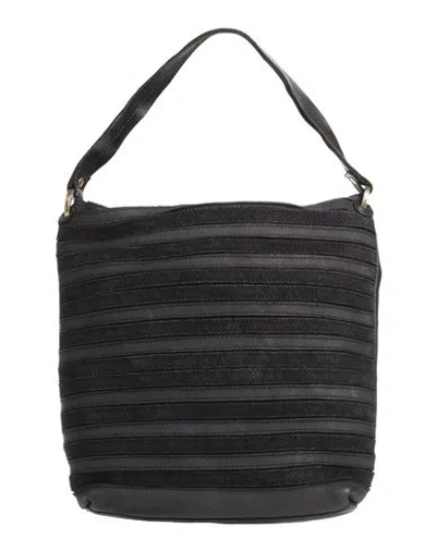 Caterina Lucchi Gold Woman Handbag Black Size - Calfskin