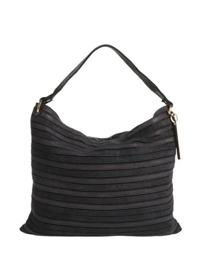 Caterina Lucchi Gold Woman Handbag Black Size - Calfskin