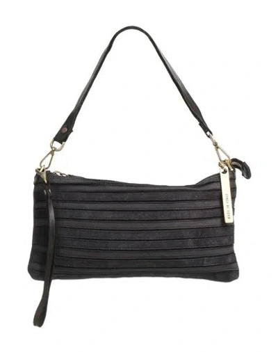 Caterina Lucchi Gold Woman Handbag Black Size - Cow Leather, Calfskin