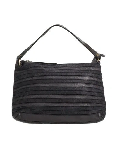 Caterina Lucchi Gold Woman Handbag Black Size - Cow Leather, Calfskin