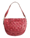Caterina Lucchi Gold Woman Handbag Brick Size - Leather In Red