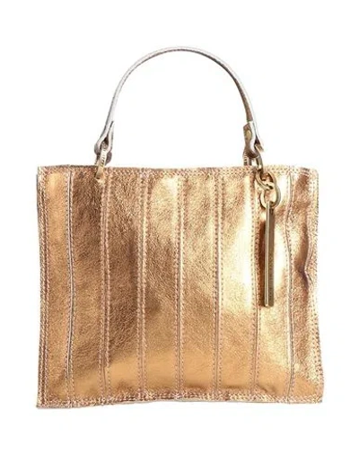 Caterina Lucchi Gold Woman Handbag Bronze Size - Calfskin