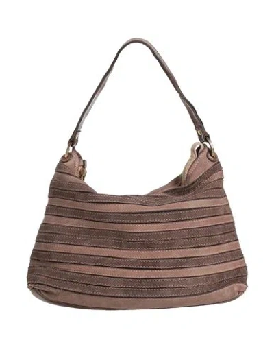 Caterina Lucchi Gold Woman Handbag Brown Size - Cow Leather, Calfskin