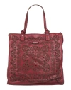 Caterina Lucchi Gold Woman Handbag Burgundy Size - Calfskin