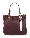 Caterina Lucchi Gold Woman Handbag Burgundy Size - Cowhide, Calfskin