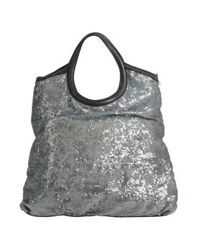 Caterina Lucchi Gold Woman Handbag Charcoal Size - Calfskin In Gray