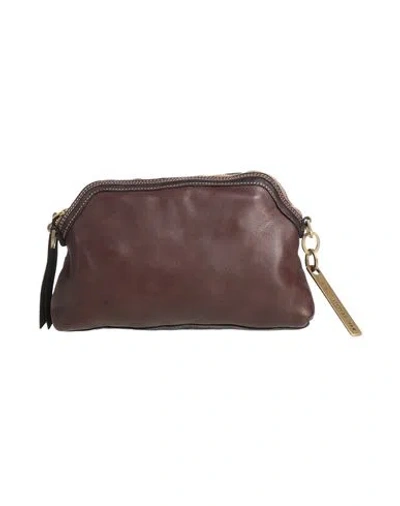 Caterina Lucchi Gold Woman Handbag Dark Brown Size - Calfskin