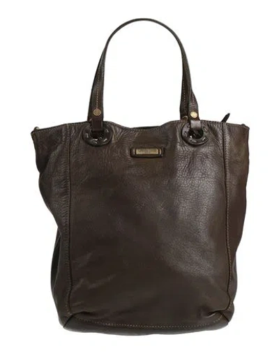 Caterina Lucchi Gold Woman Handbag Dark Green Size - Calfskin
