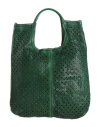 Caterina Lucchi Gold Woman Handbag Green Size - Calfskin, Cowhide