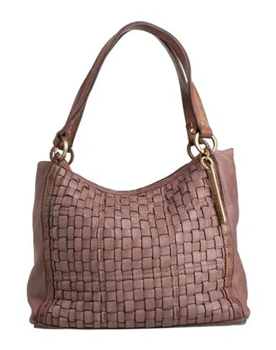 Caterina Lucchi Gold Woman Handbag Light Brown Size - Calfskin, Cowhide
